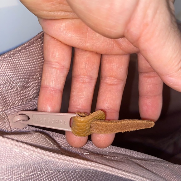 Herschel Supply Co. Mica Canvas Tote Ash Rose Mauve pink  Bag Purse - Picture 10 of 13